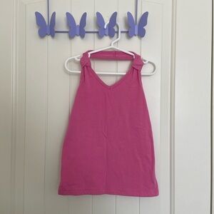 Children’s Place girl’s‎ solid pink halter top — medium